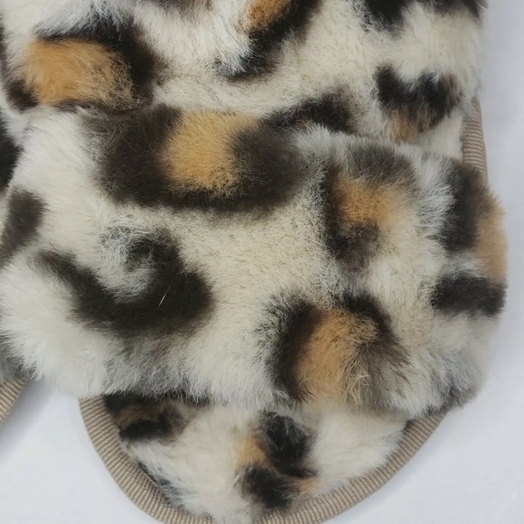 Fluffy Slippers Open Toe Plush Sandals Cozy - Picture 9 of 12